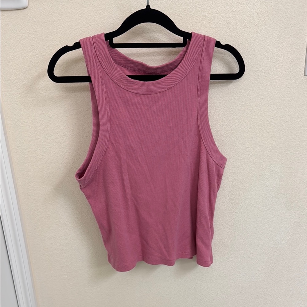 Old Navy Pink Sleeveless Crop Tank Top
